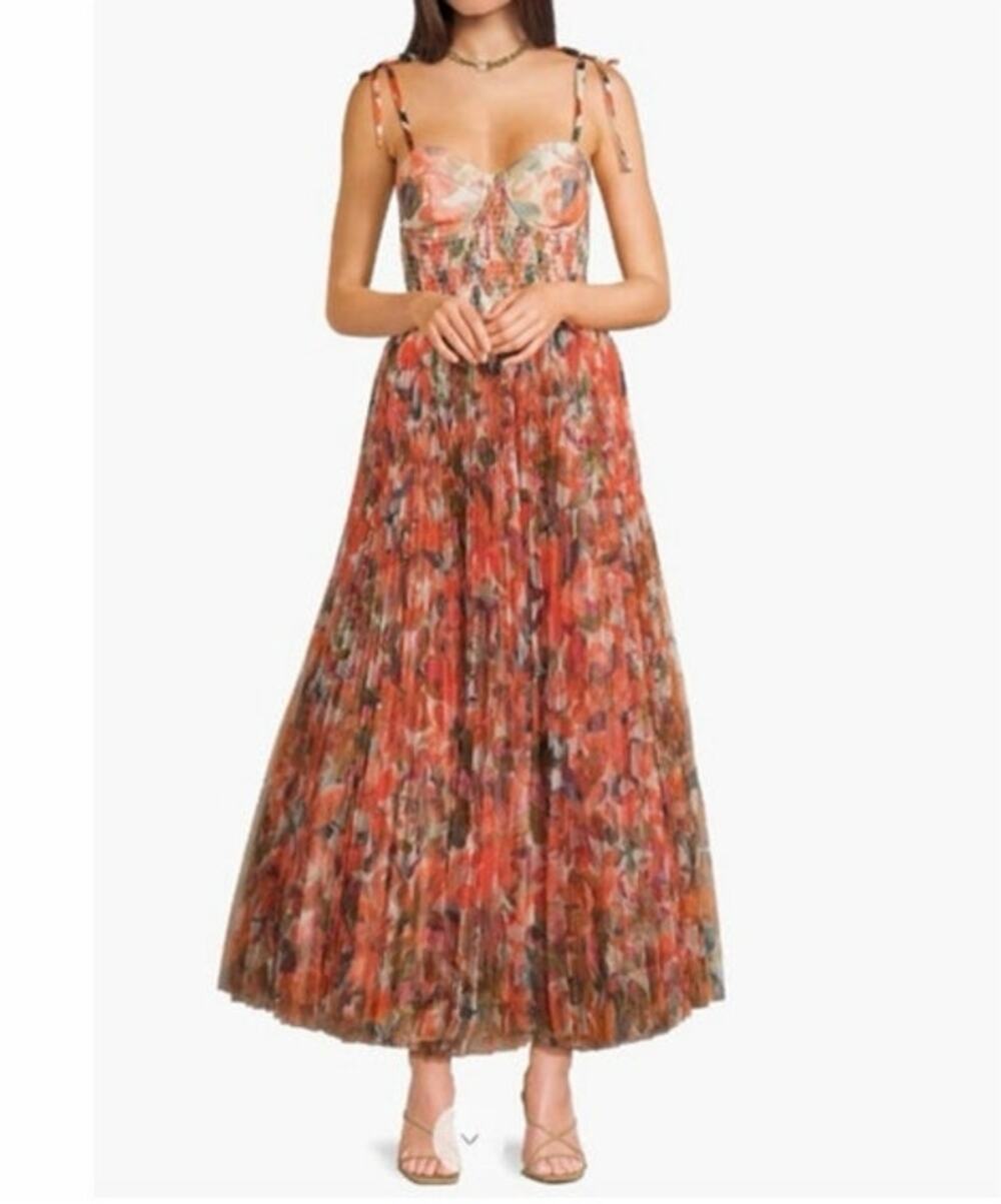 Hutch  Brianna Shoulder Tie Maxi Dress Womens Size 1X